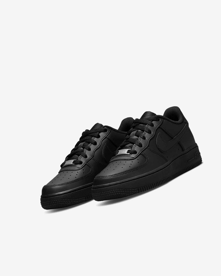 Black / Black Nike Air Force 1 LE Boys' Sneakers | CA_4753