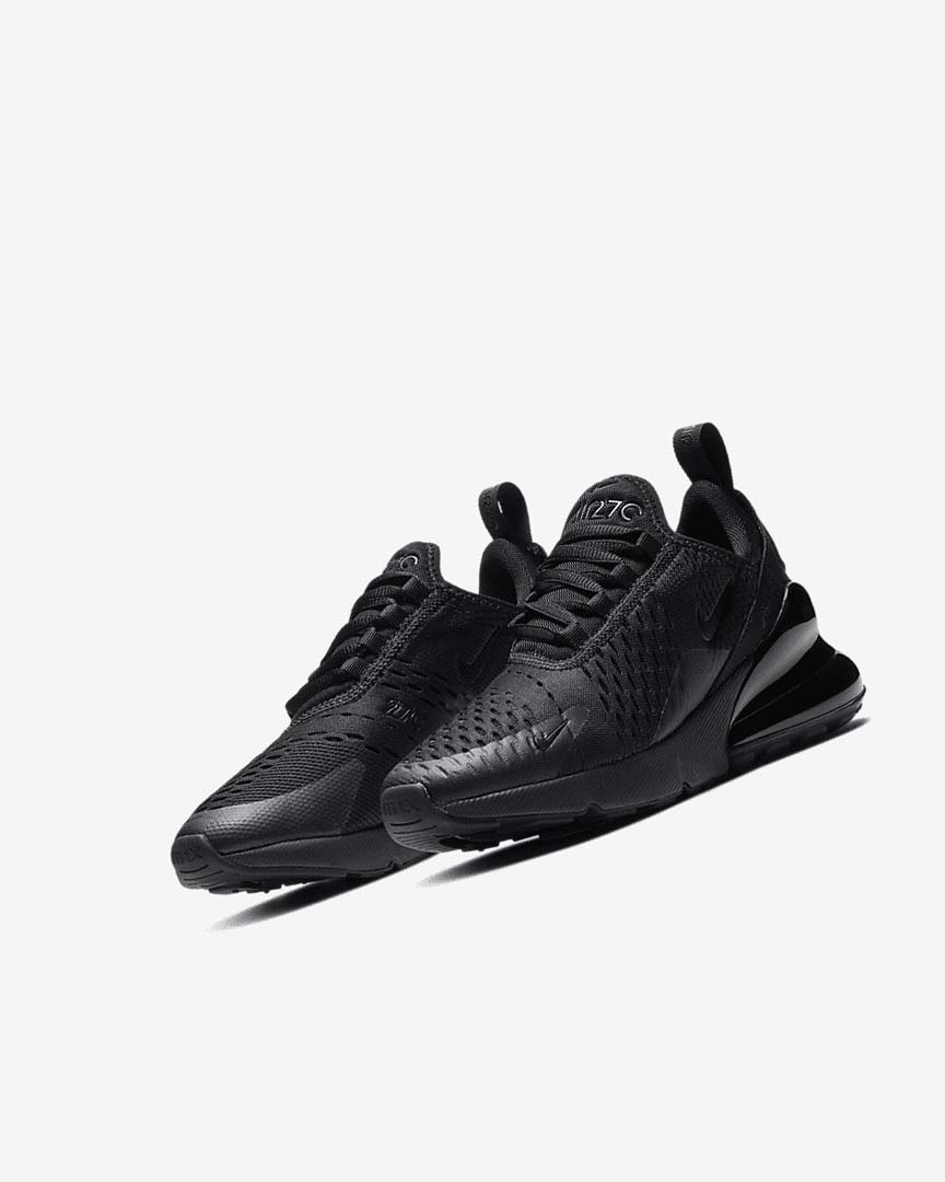 Black / Black Nike Air Max 270 Girls' Casual Shoes | CA_5260