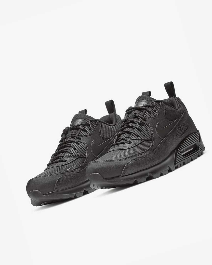 Black / Black Nike Air Max 90 Surplus Men's Sneakers | CA_5537