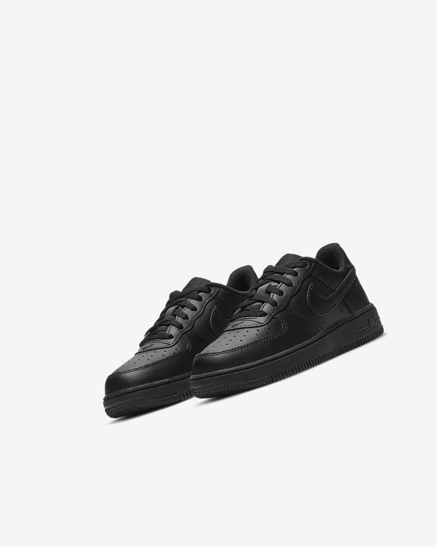 Black / Black Nike Force 1 LE Boys' Shoes | CA_2716
