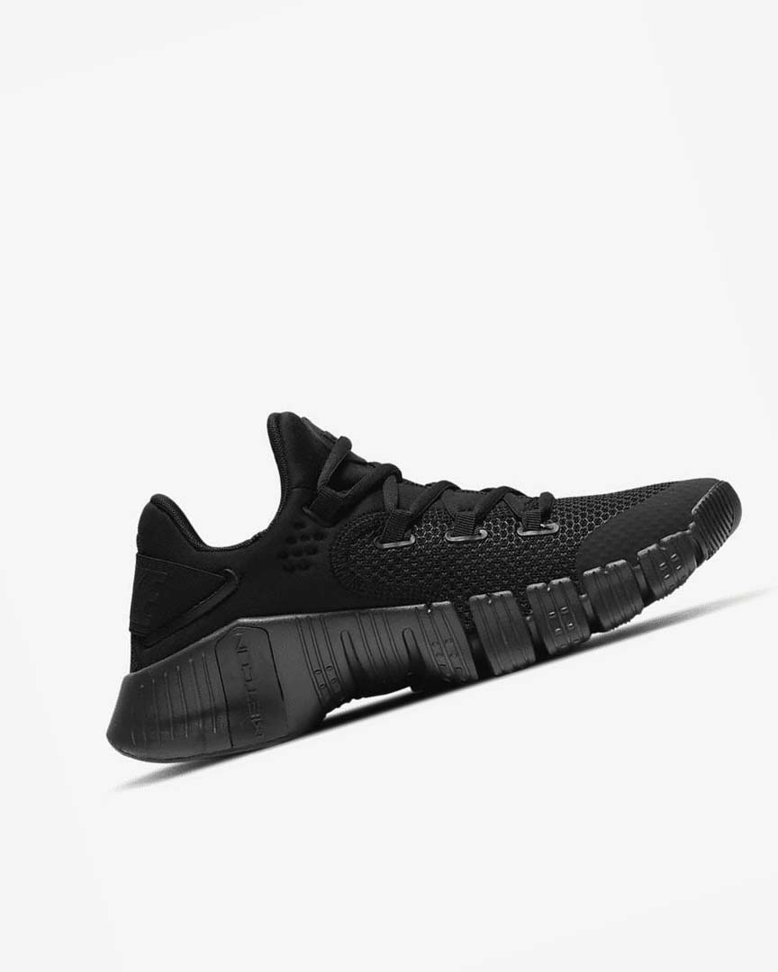 Black / Black Nike Free Metcon 4 Men's Training Shoes | CA_2255