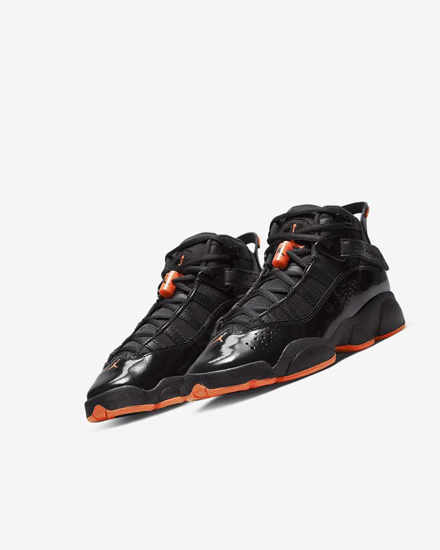 Black / Black Nike Jordan 6 Rings Boys' Basketball Shoes | CA_3231