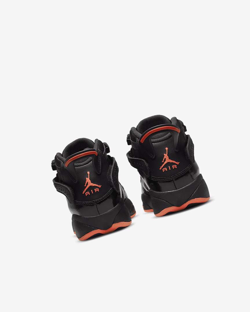 Black / Black Nike Jordan 6 Rings Boys' Basketball Shoes | CA_3231