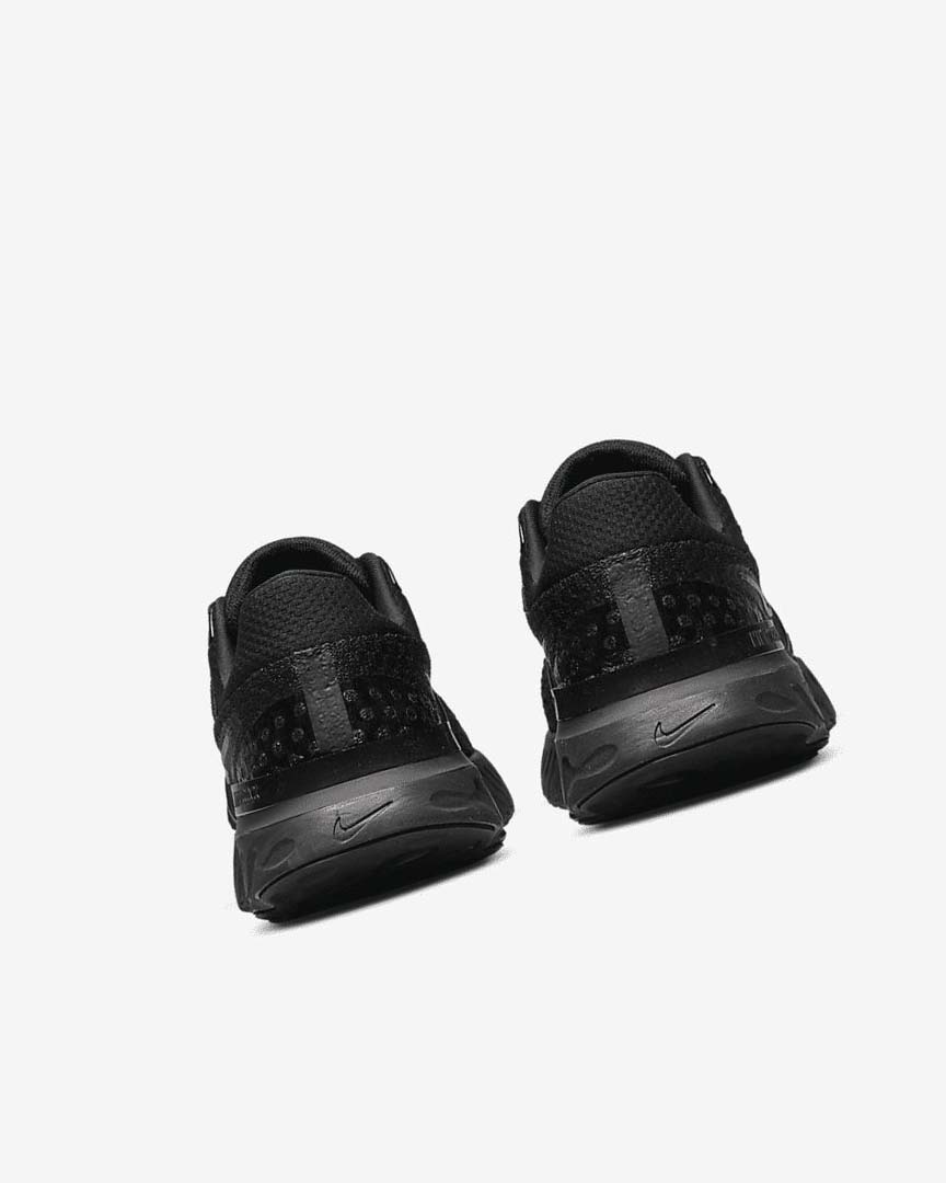 Black / Black Nike React Infinity Run Flyknit 3 Women's Running Shoes | CA_4951