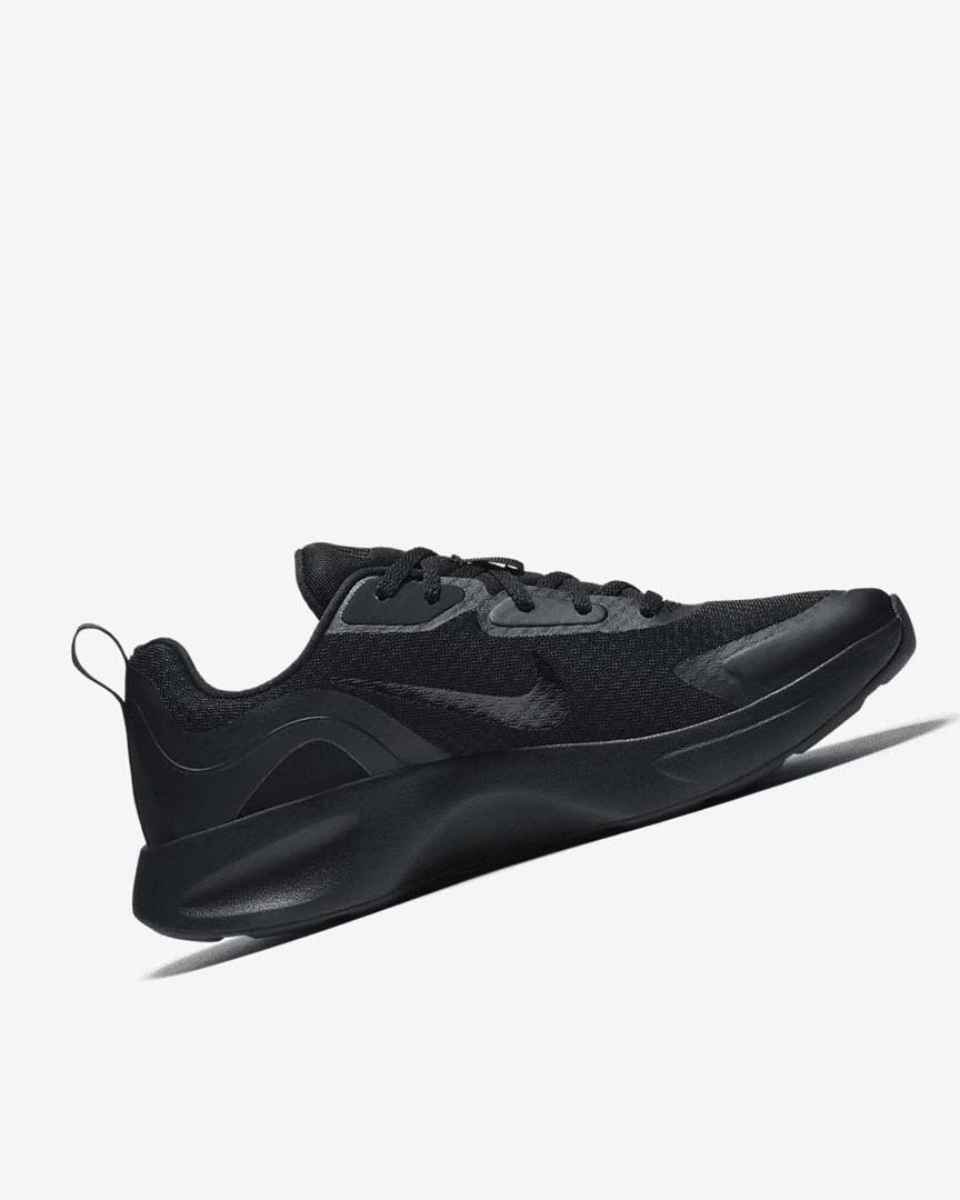 Black / Black Nike Wearallday Women's Sneakers | CA_4637