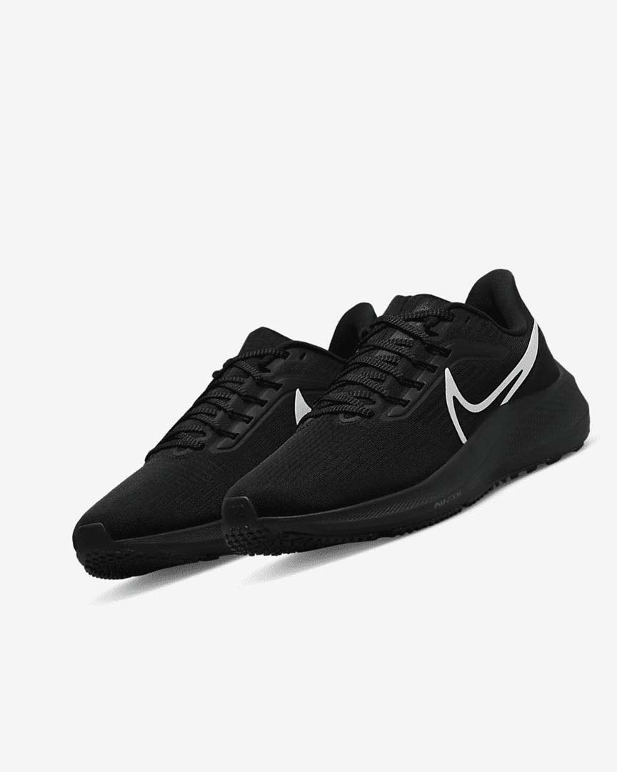 Black / Black / Silver / Black Nike Air Zoom Pegasus 39 Women's Running Shoes | CA_5258