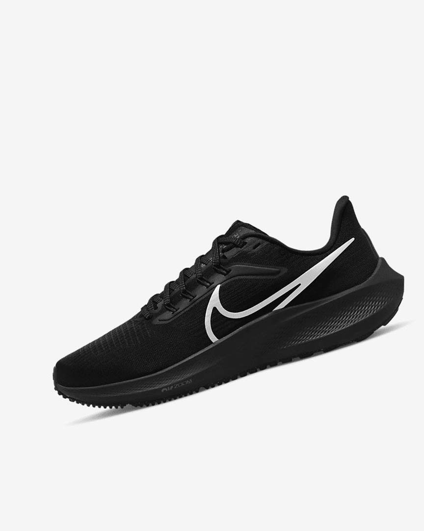 Black / Black / Silver / Black Nike Air Zoom Pegasus 39 Women\'s Running Shoes | CA_5258