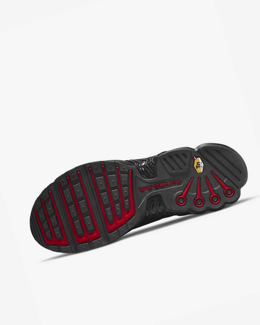 Black / Black / Silver / Red Nike Air Max Plus 3 Men's Sneakers | CA_2917