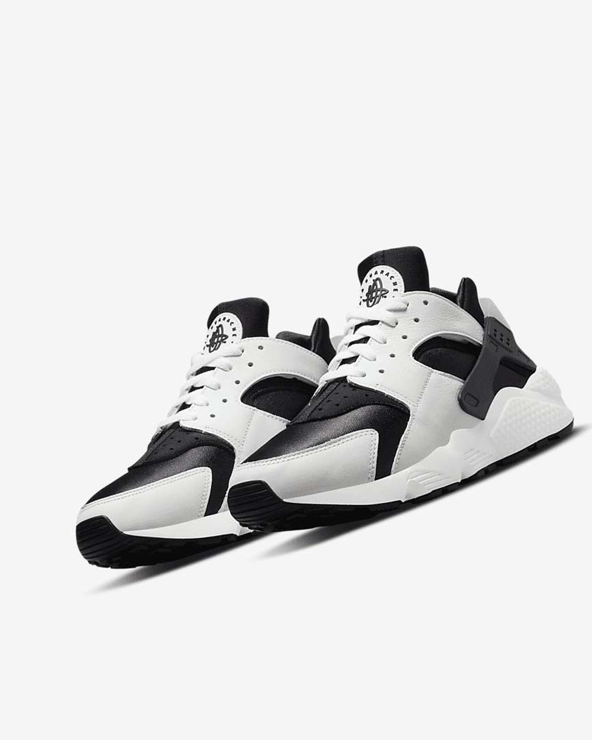 Black / Black / White Nike Air Huarache Men's Sneakers | CA_4904