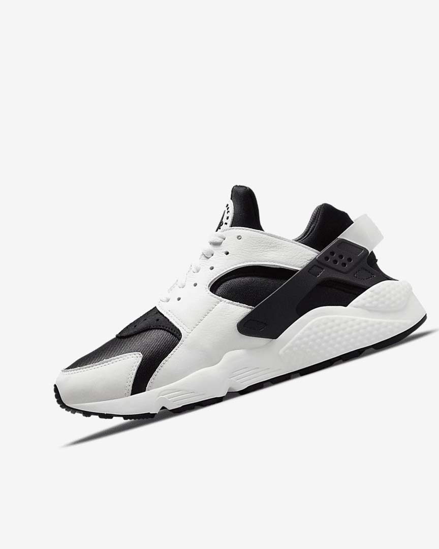 Black / Black / White Nike Air Huarache Men\'s Sneakers | CA_4904