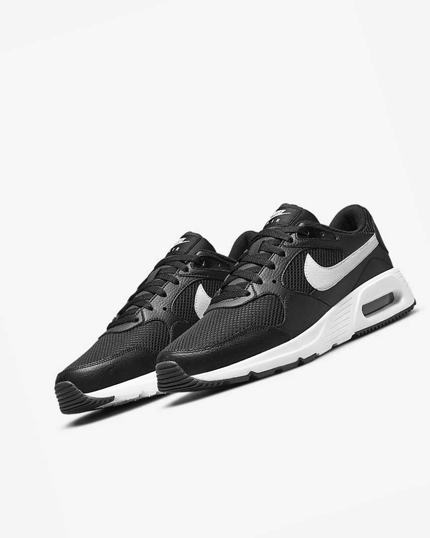 Black / Black / White Nike Air Max SC Men's Sneakers | CA_5010