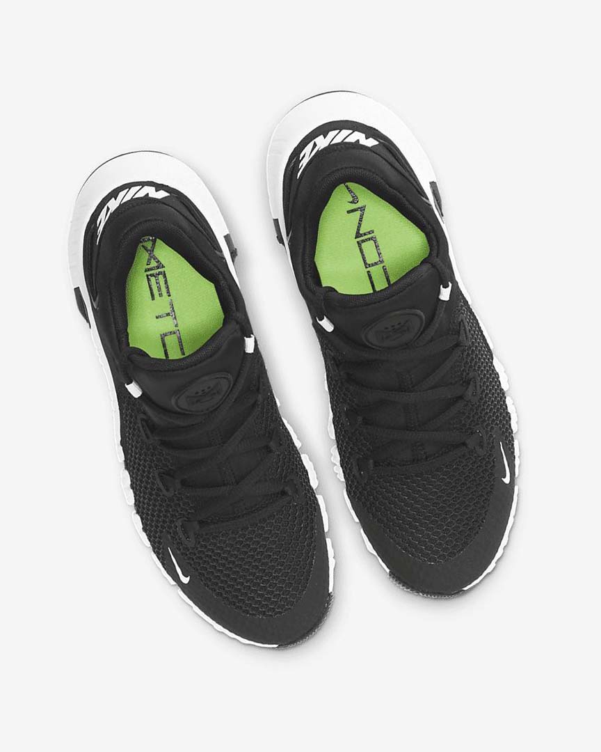 Black / Black / White Nike Free Metcon 4 Women's Training Shoes | CA_3143