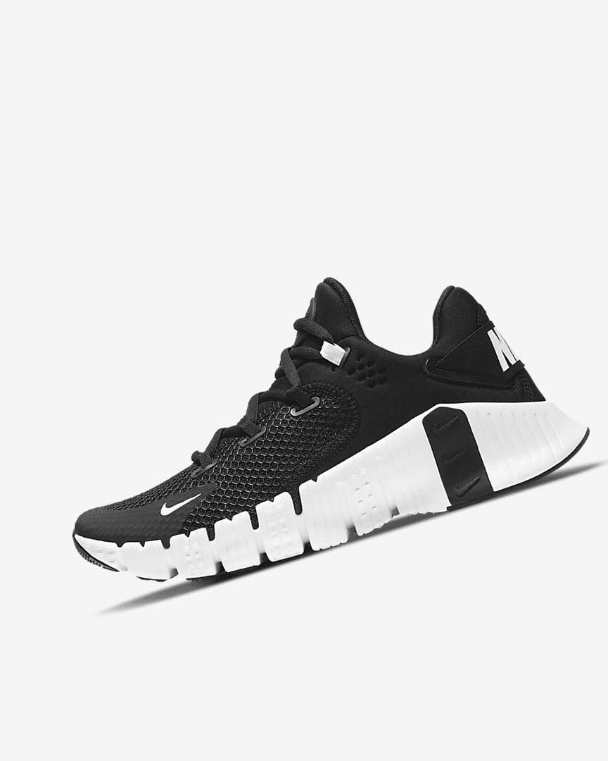 Black / Black / White Nike Free Metcon 4 Women\'s Training Shoes | CA_3143