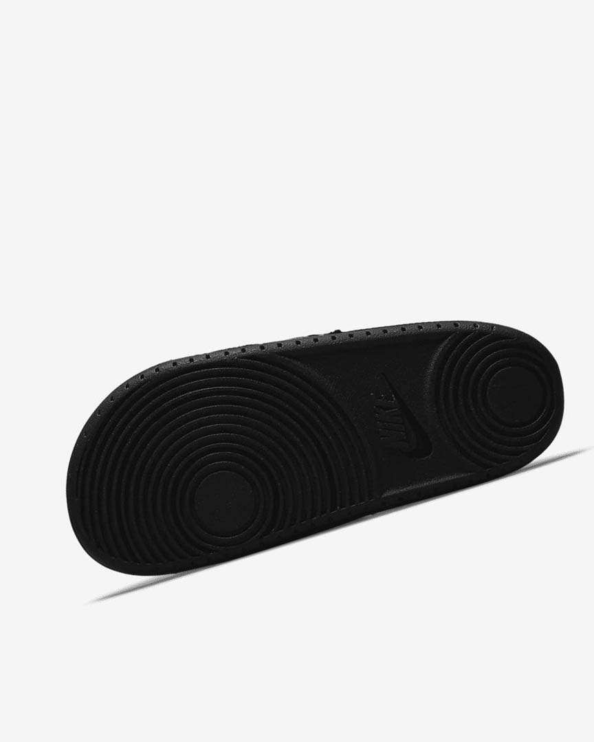 Black / Black / White Nike Offcourt Women's Slides | CA_2466