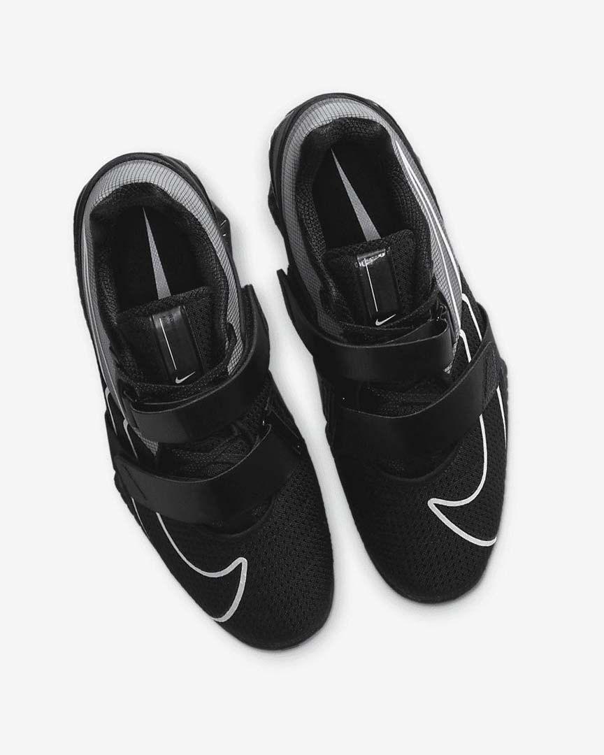 Black / Black / White Nike Romaleos 4 Women's Training Shoes | CA_2237