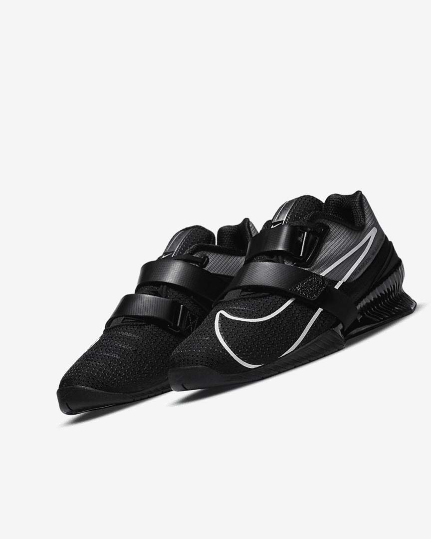 Black / Black / White Nike Romaleos 4 Women's Training Shoes | CA_2237