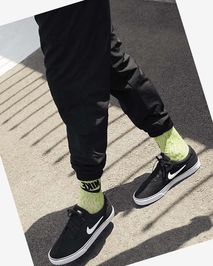 Black / Black / White Nike SB Chron 2 Women's Skate Shoes | CA_5160