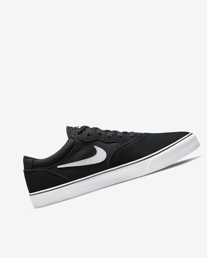 Black / Black / White Nike SB Chron 2 Women's Skate Shoes | CA_5160