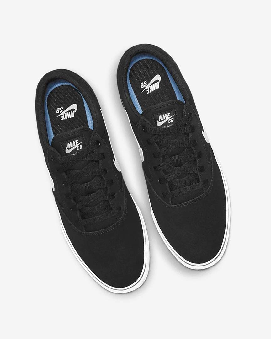 Black / Black / White Nike SB Chron 2 Women's Skate Shoes | CA_5160