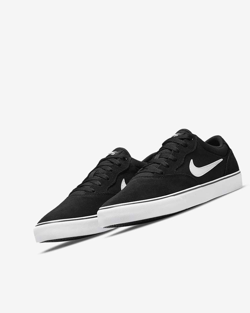 Black / Black / White Nike SB Chron 2 Women's Skate Shoes | CA_5160