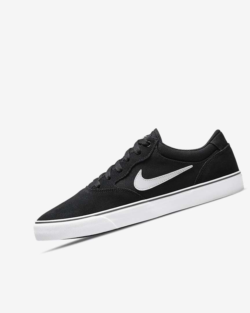 Black / Black / White Nike SB Chron 2 Women\'s Skate Shoes | CA_5160