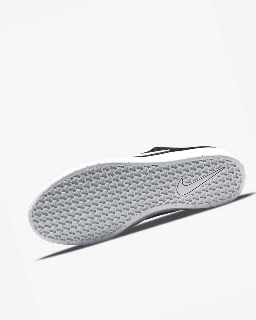 Black / Black / White Nike SB Force 58 Men's Skate Shoes | CA_4775