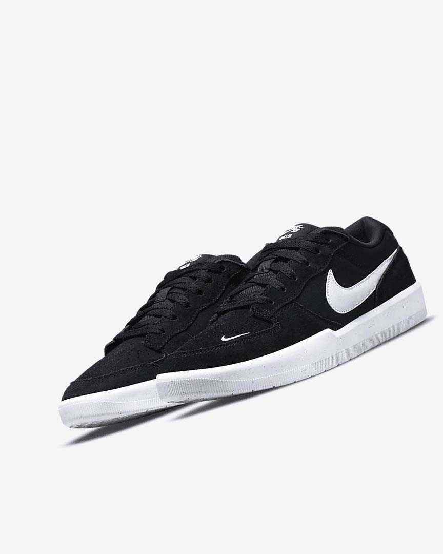 Black / Black / White Nike SB Force 58 Women's Skate Shoes | CA_1211