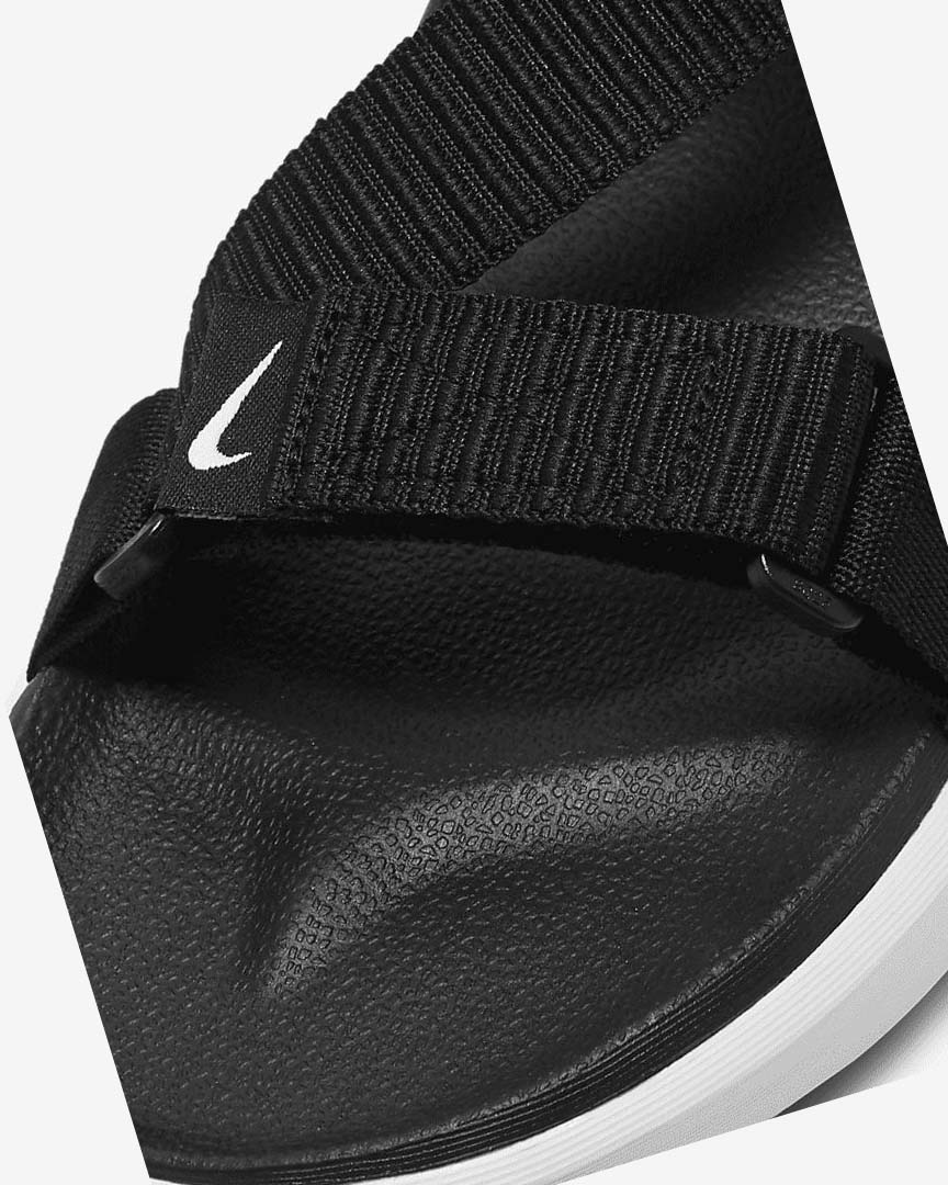 Black / Black / White Nike Vista Women's Sandals | CA_2408