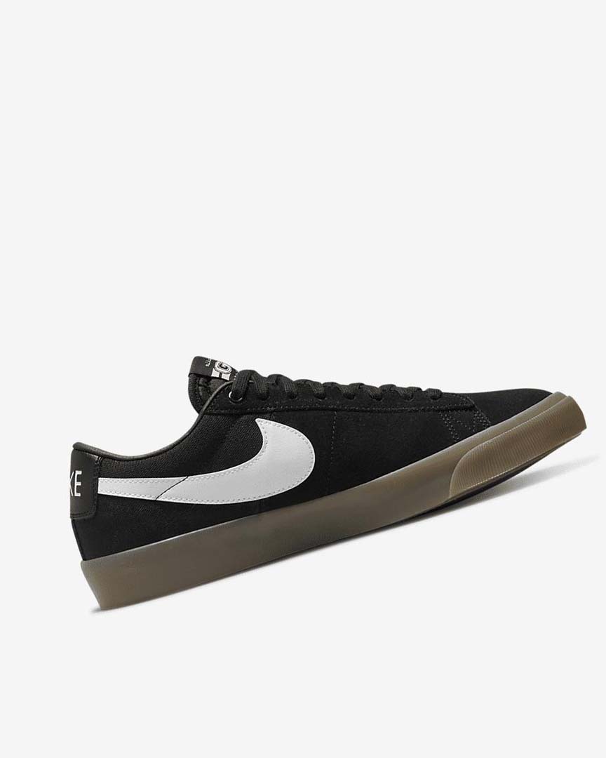Black / Black / White / White Nike SB Zoom Blazer Low Pro GT Women's Skate Shoes | CA_5585