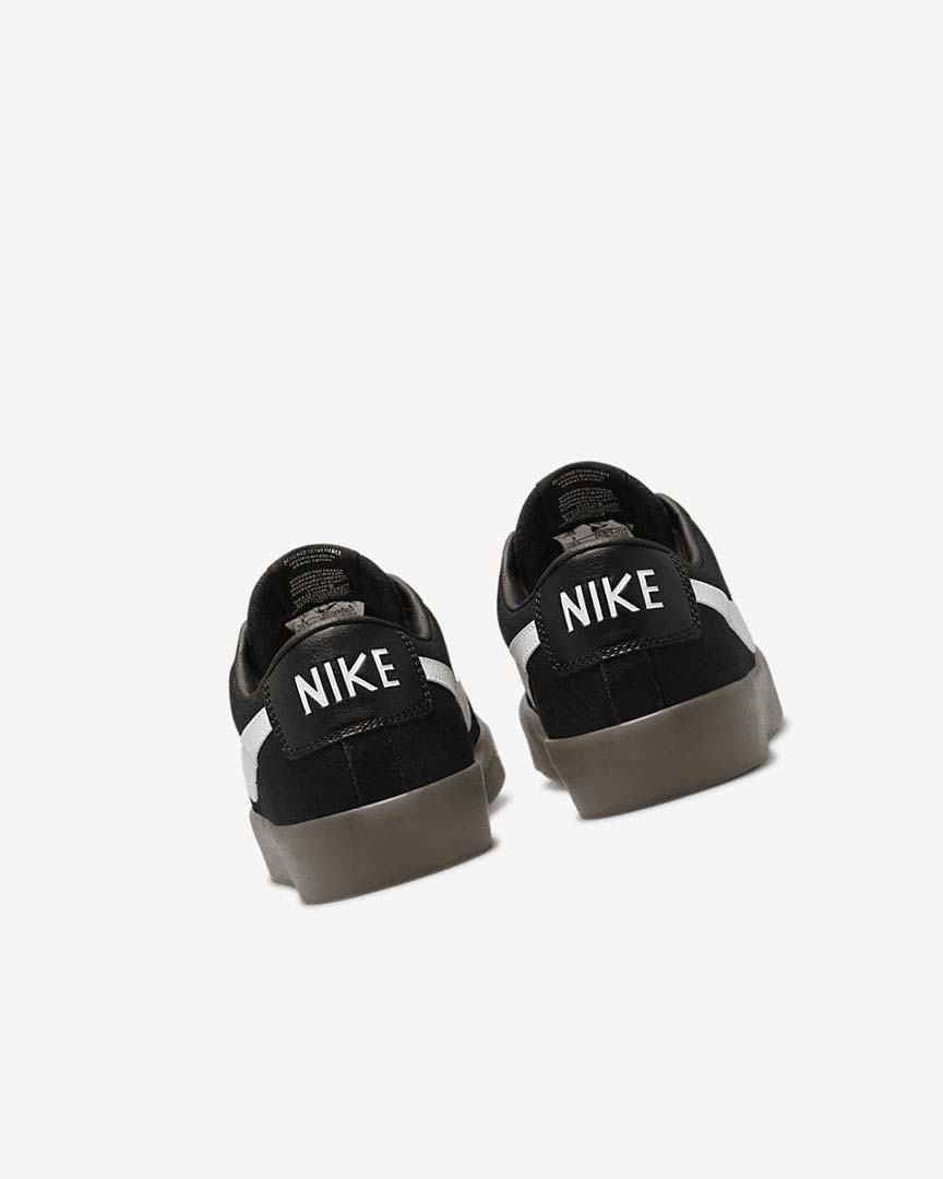 Black / Black / White / White Nike SB Zoom Blazer Low Pro GT Women's Skate Shoes | CA_5585