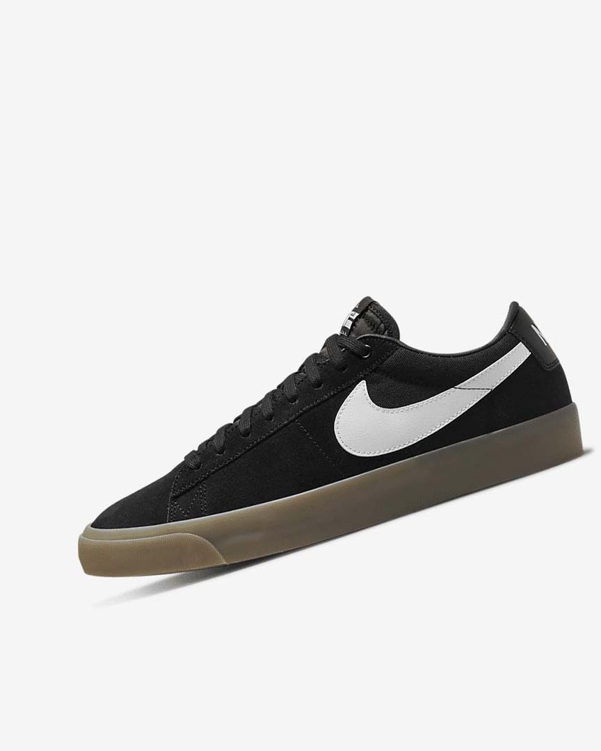Black / Black / White / White Nike SB Zoom Blazer Low Pro GT Women\'s Skate Shoes | CA_5585