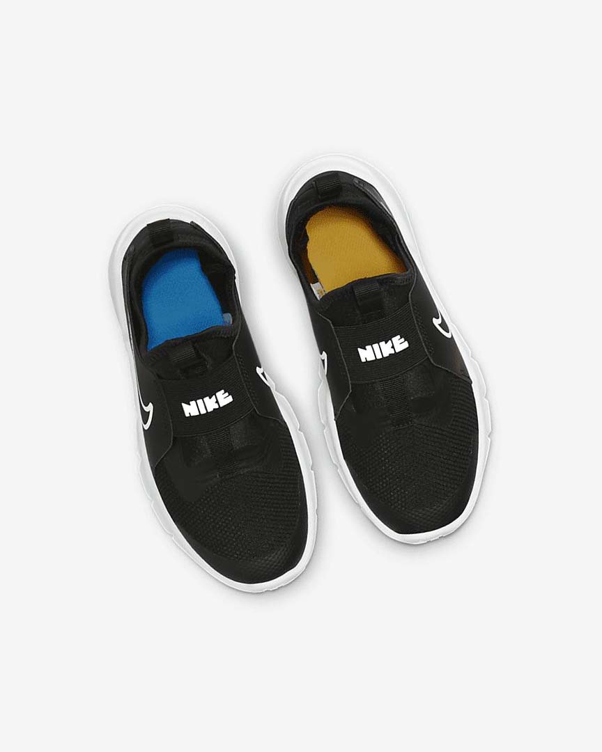 Black / Blue / Gold / White Nike Flex Runner 2 Girls' Shoes | CA_2601