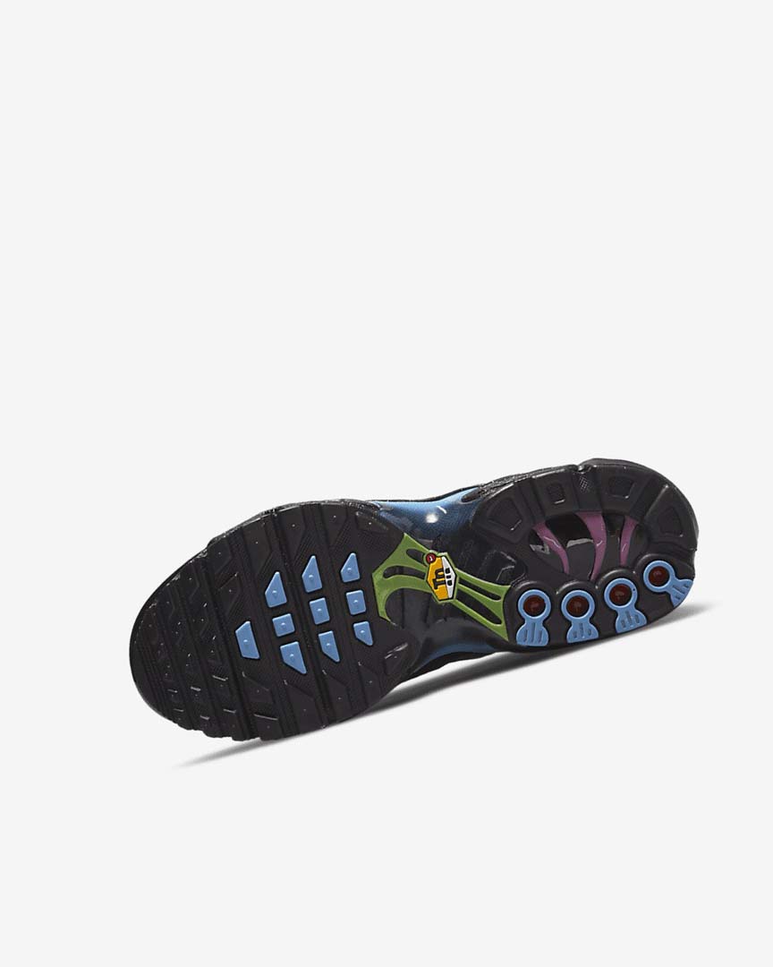 Black / Blue / Light Burgundy Nike Air Max Plus Girls' Sneakers | CA_3052