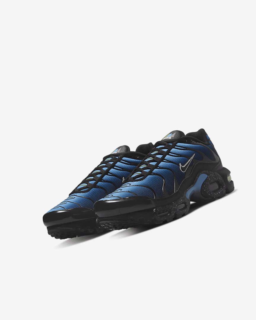 Black / Blue / Light Burgundy Nike Air Max Plus Girls' Sneakers | CA_3052