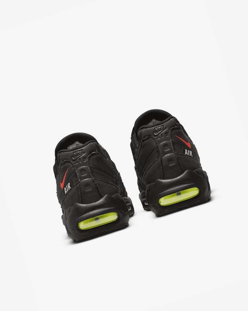 Black / Blue / Light Red Nike Air Max 95 Men's Casual Shoes | CA_5310