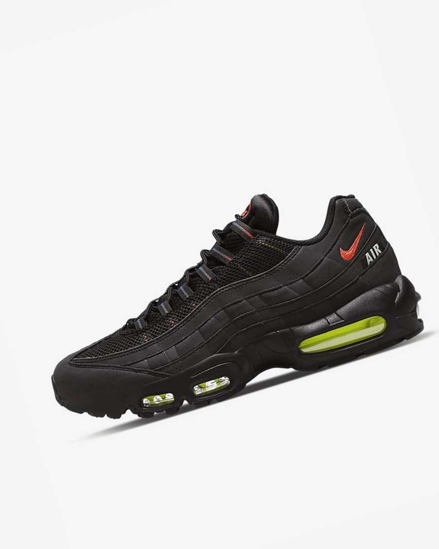Black / Blue / Light Red Nike Air Max 95 Men\'s Casual Shoes | CA_5310