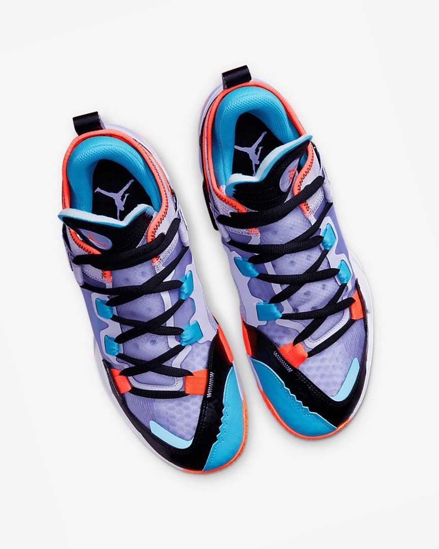 Black / Blue / Light Red Nike Jordan .5 'Why Not?' Men's Basketball Shoes | CA_5390