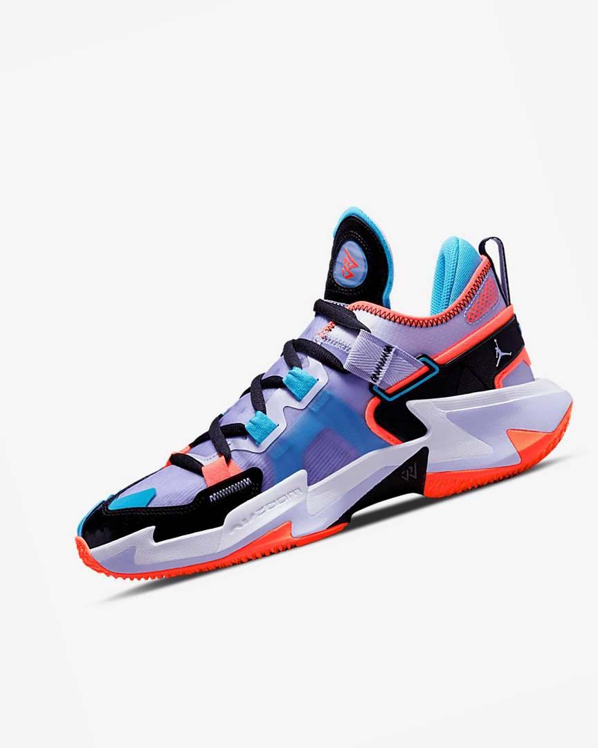 Black / Blue / Light Red Nike Jordan .5 \'Why Not?\' Men\'s Basketball Shoes | CA_5390