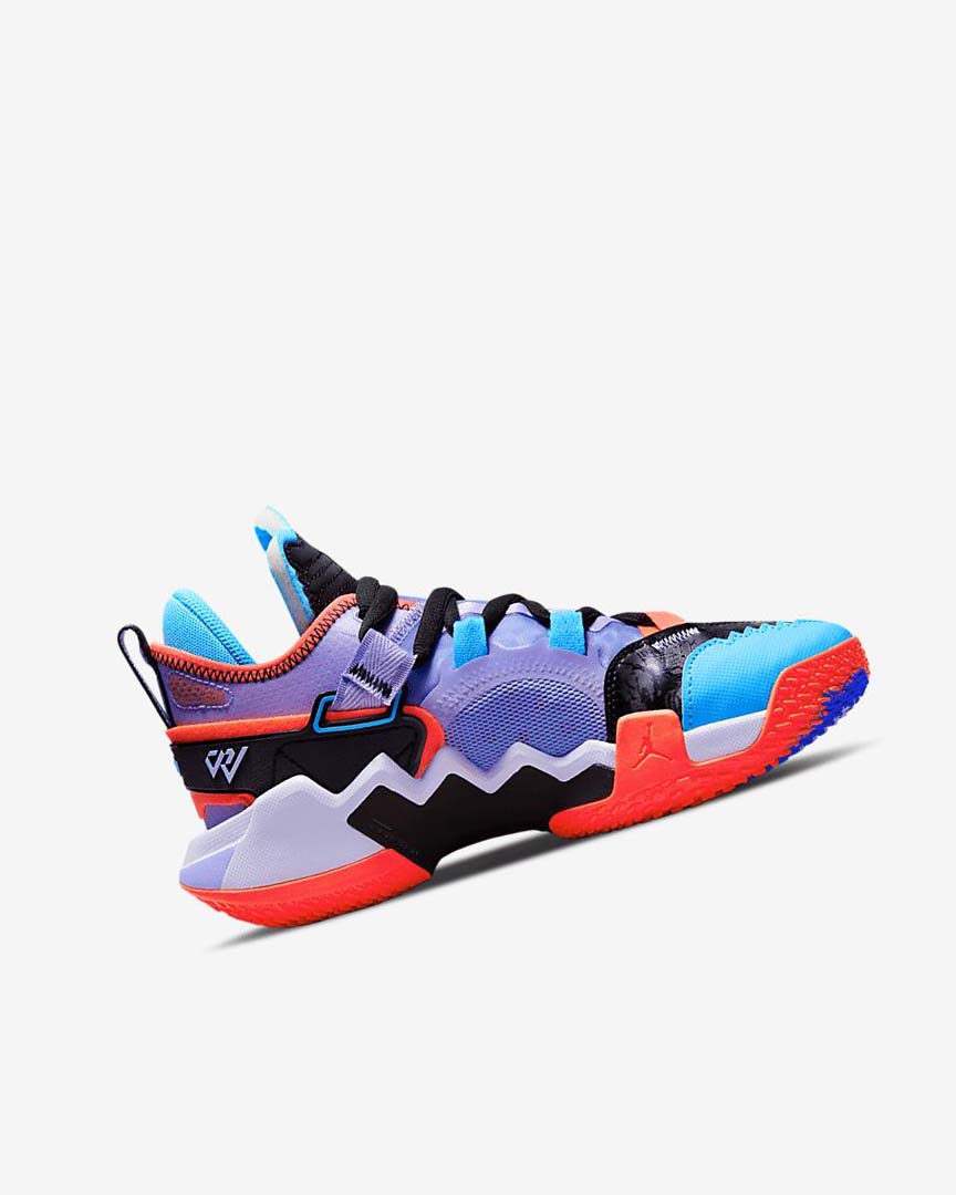 Black / Blue / Light Red Nike Jordan 'Why Not?' Zer0.5 Boys' Basketball Shoes | CA_2291