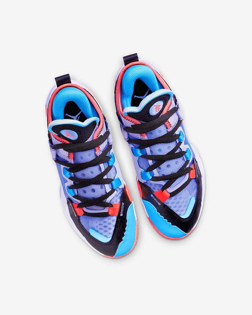 Black / Blue / Light Red Nike Jordan 'Why Not?' Zer0.5 Boys' Basketball Shoes | CA_2291