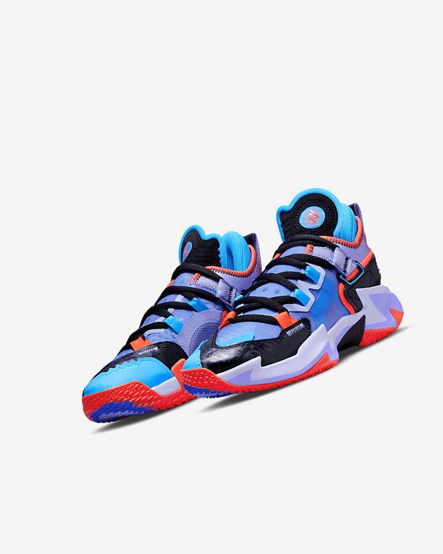 Black / Blue / Light Red Nike Jordan 'Why Not?' Zer0.5 Boys' Basketball Shoes | CA_2291