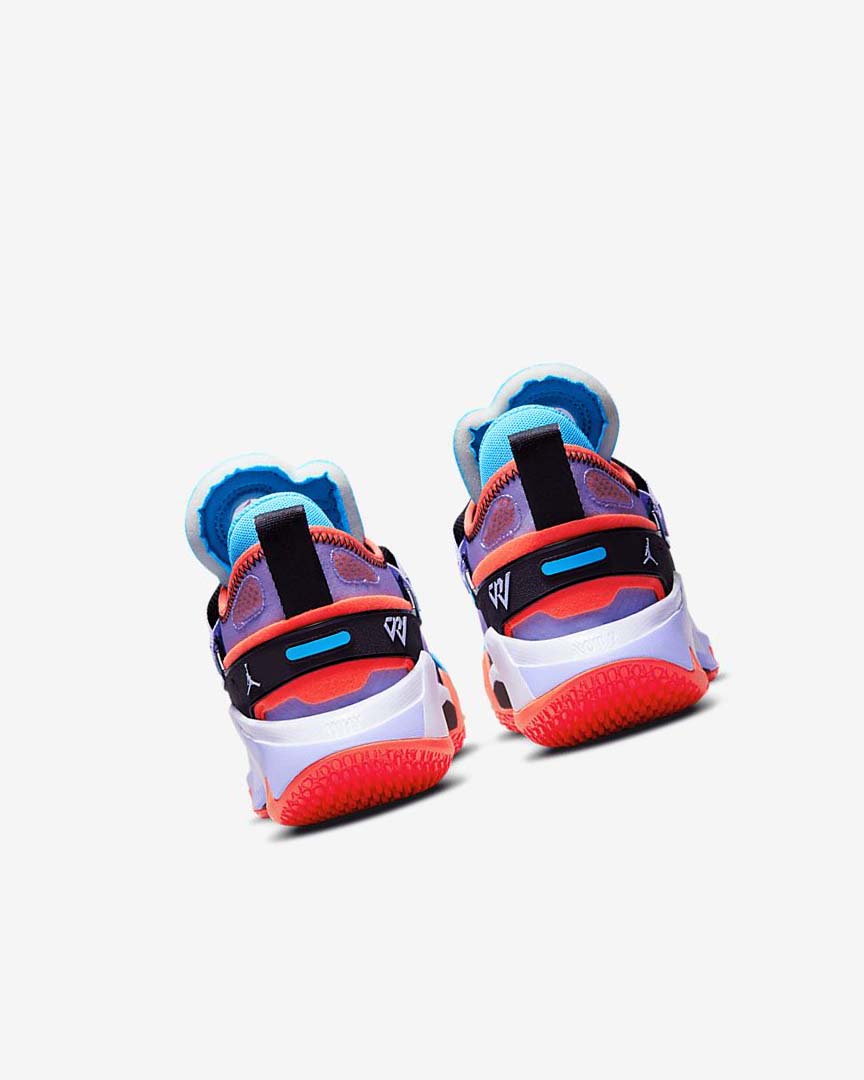 Black / Blue / Light Red Nike Jordan 'Why Not?' Zer0.5 Boys' Basketball Shoes | CA_2291