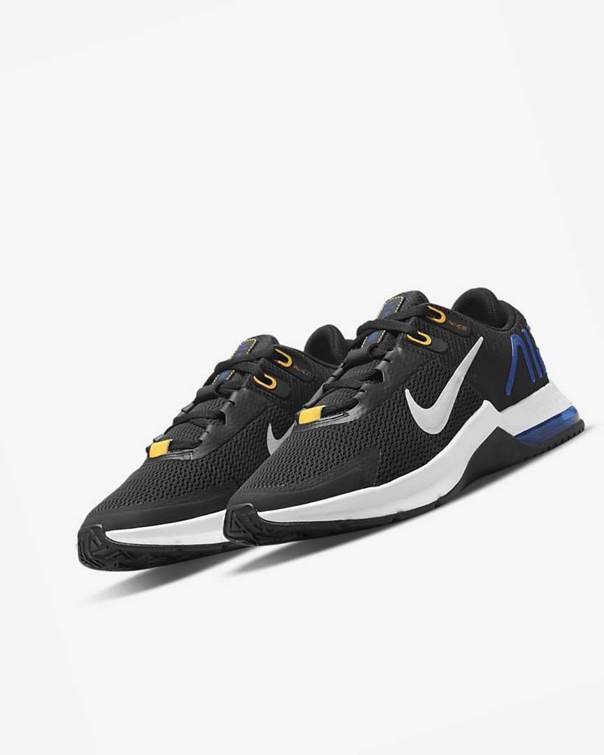 Black / Blue / Orange / Grey Nike Air Max Alpha Trainer 4 Men's Training Shoes | CA_3267
