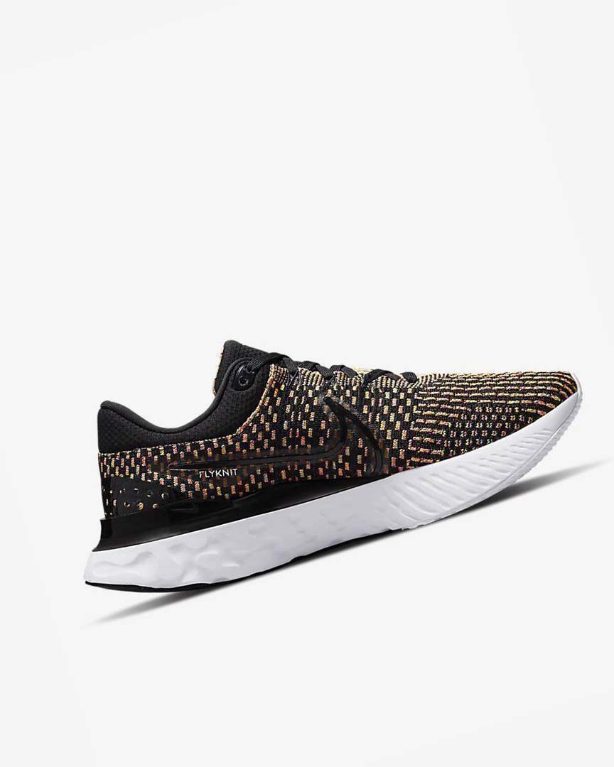 Black / Blue / Pink / White Nike React Infinity Run Flyknit 3 Men's Running Shoes | CA_4660