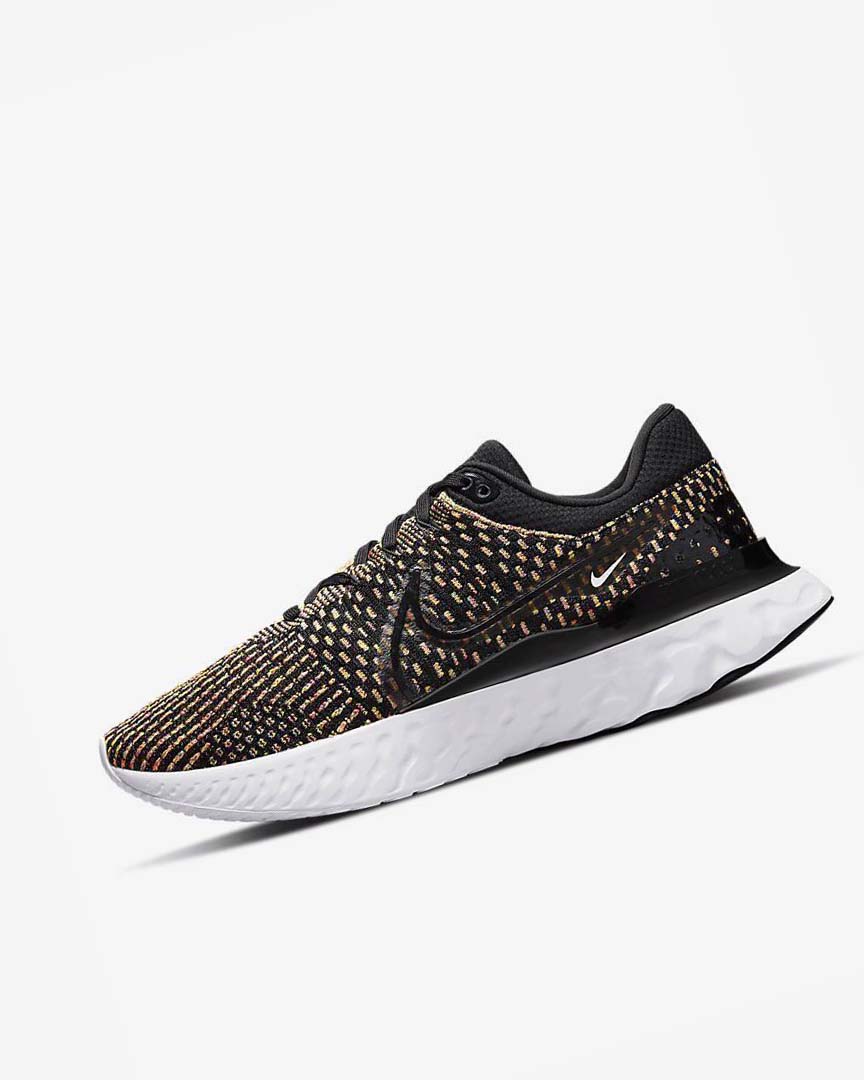 Black / Blue / Pink / White Nike React Infinity Run Flyknit 3 Men\'s Running Shoes | CA_4660