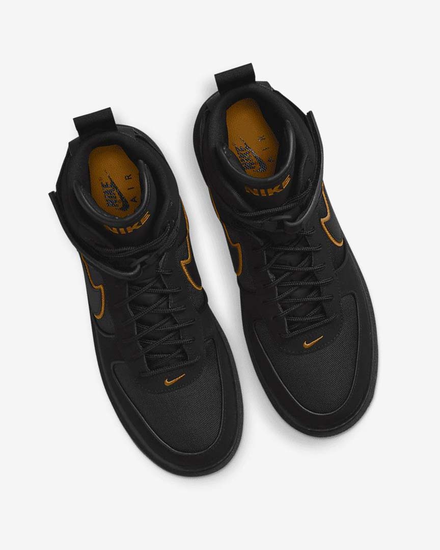 Black / Brown / Gold / Black Nike Air Force 1 Men's Boots | CA_2877
