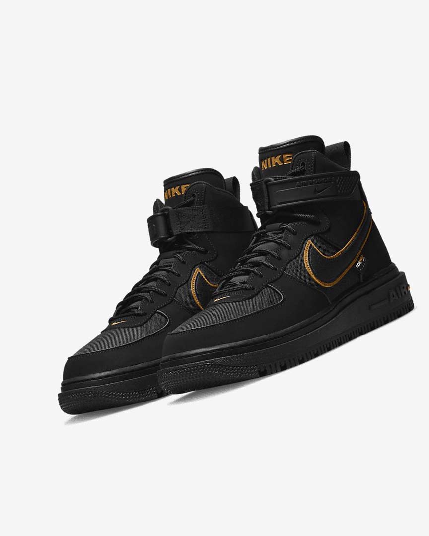 Black / Brown / Gold / Black Nike Air Force 1 Men's Boots | CA_2877