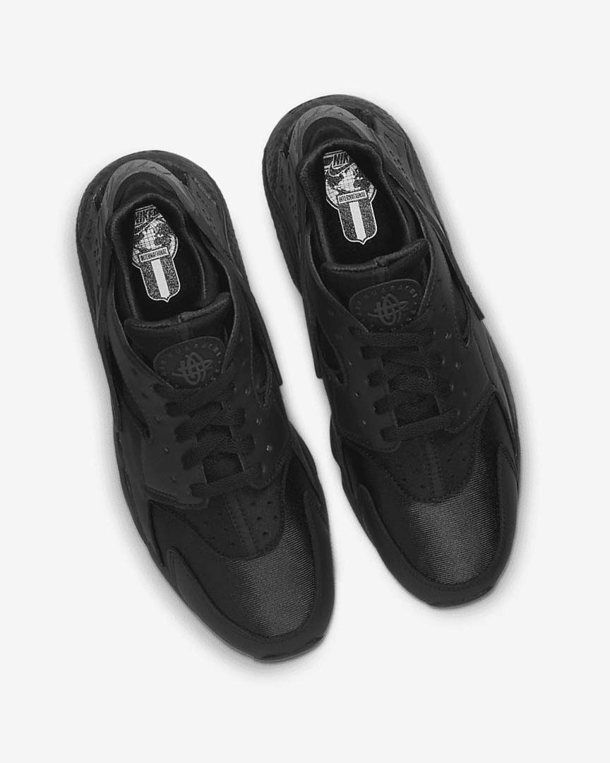 Black / Dark Grey / Black Nike Air Huarache Men's Sneakers | CA_3252