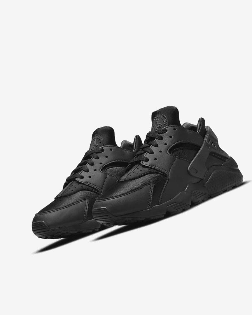 Black / Dark Grey / Black Nike Air Huarache Men's Sneakers | CA_3252