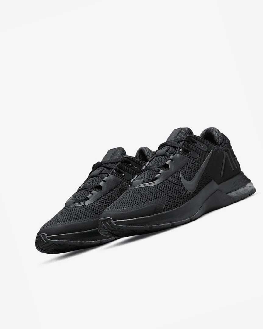 Black / Dark Grey / Black Nike Air Max Alpha Trainer 4 Men's Training Shoes | CA_5302